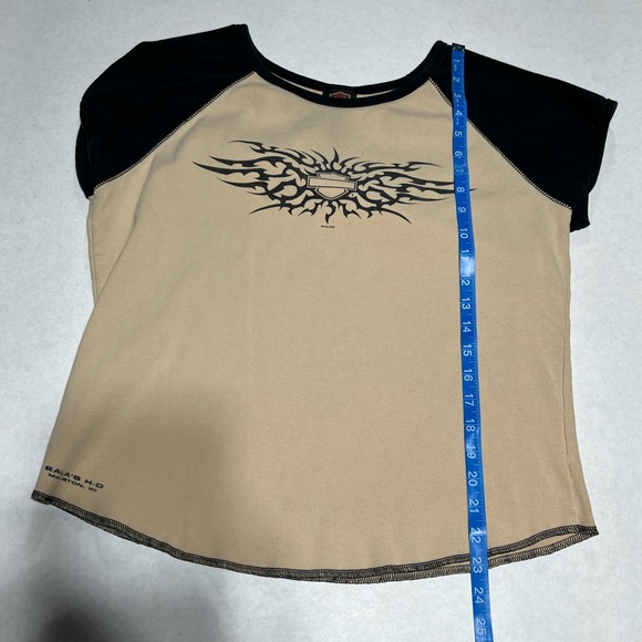 Tan Women’s Harley Davidson Tshirt size XXL - Picture 6 of 7